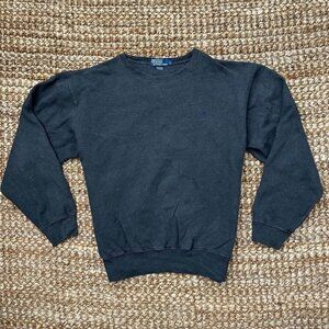 Vintage 90s Polo Ralph Lauren Sweatshirt Men’s Pullover (Large) Gray